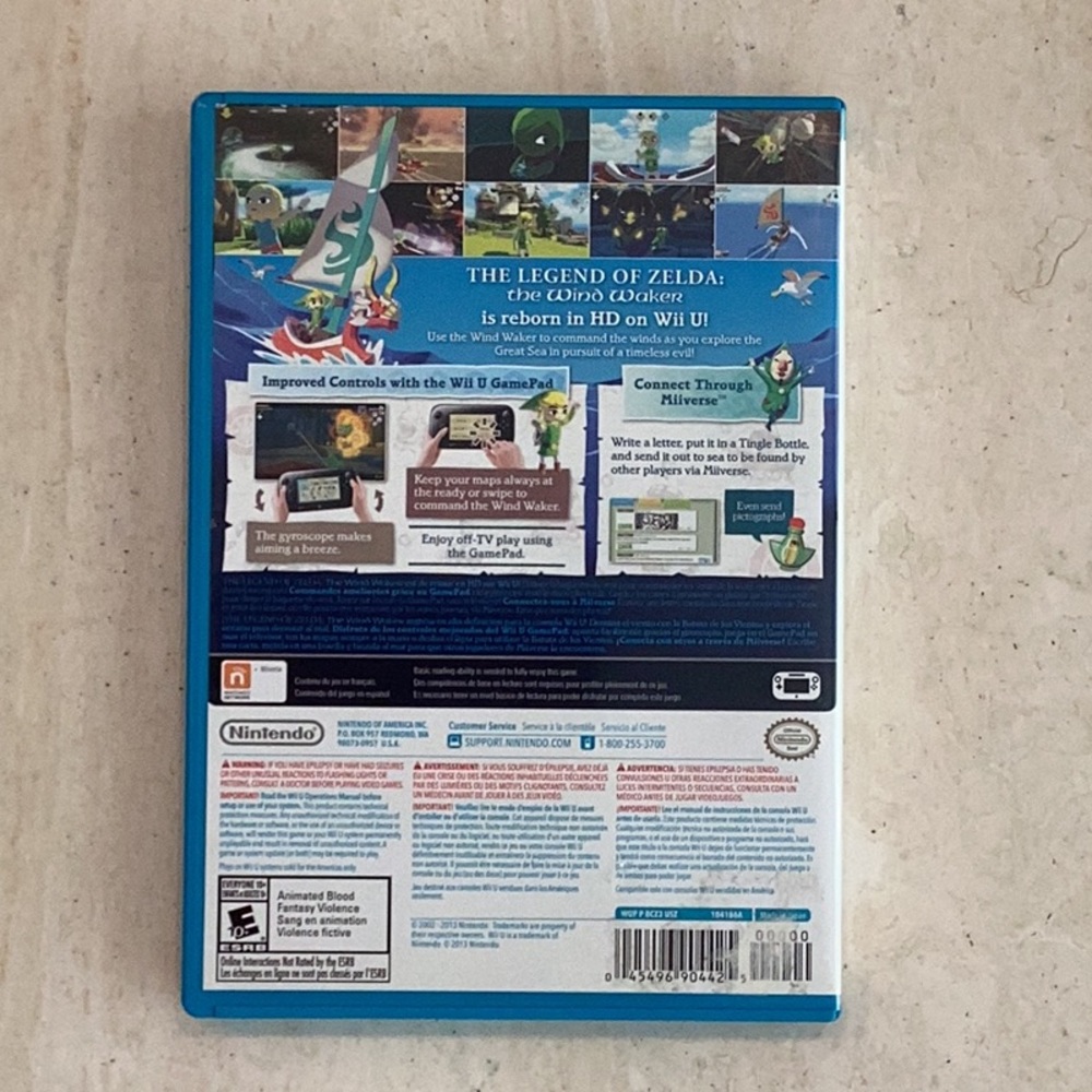 The Legend Of Zelda Wind Waker HD Wii U Game Nintendo Selects - Picture 3 of 7